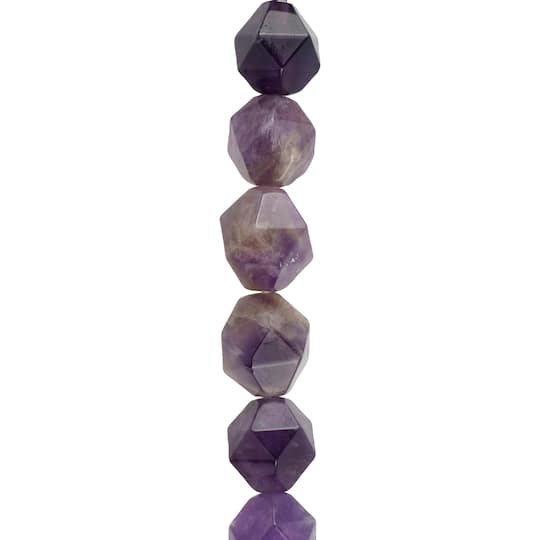 Amethyst Faceted Star Cut Beads, 10mm by Bead Landing&#x2122;